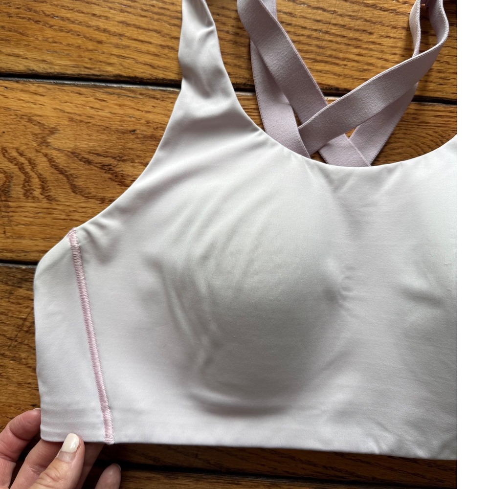 Lululemon AirSupport Sports Bra Women 36C Pink High Support Running Strappy - Picture 5 of 7